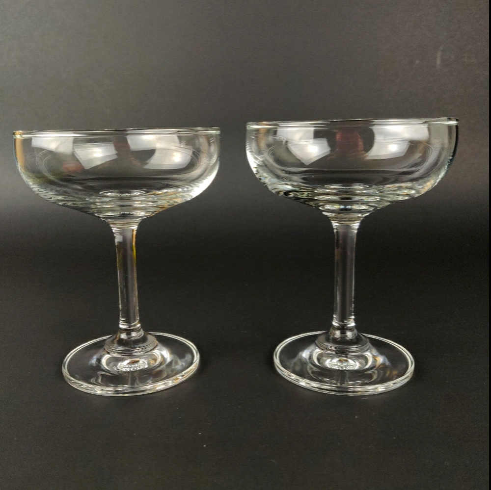 Vintage Champagne Coupes | Set of 2